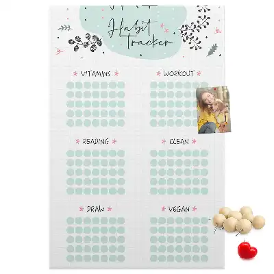 Cork Note Board Habits planner
