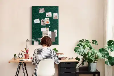 Linear Leaf Pattern Wall Cork Memo Board