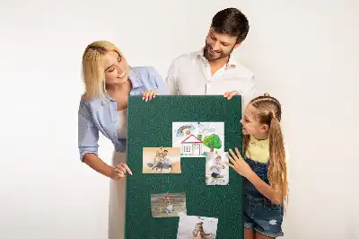 Wall cork memo board Linear leaf pattern