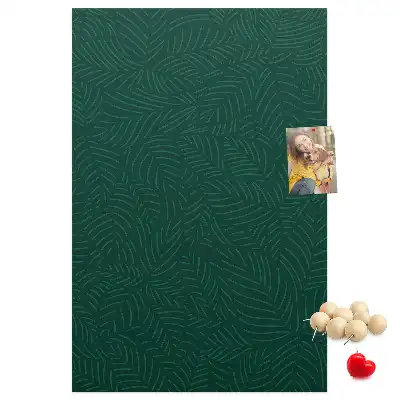 Linear Leaf Pattern Wall Cork Memo Board