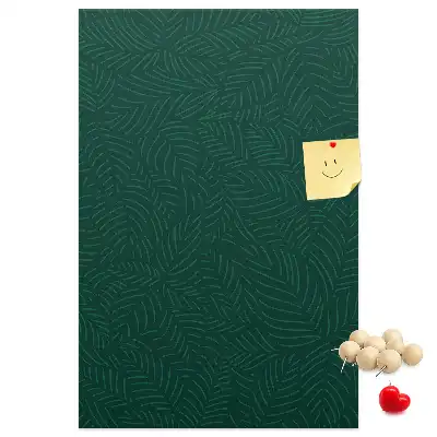 Linear Leaf Pattern Wall Cork Memo Board