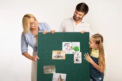 Wall cork memo board Linear leaf pattern