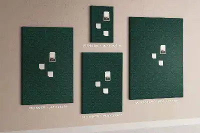 Wall cork memo board Linear leaf pattern