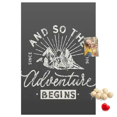 Cork pin board Retro-style poster