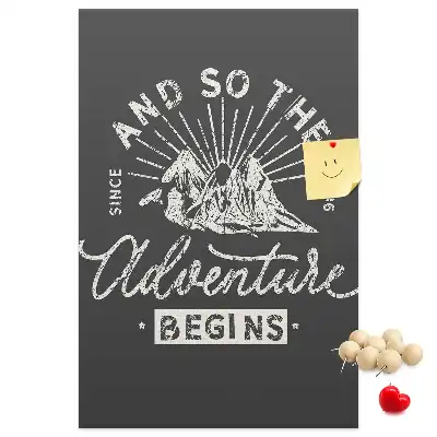 Retro style cork pin board poster