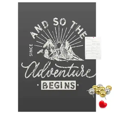 Cork pin board Retro-style poster
