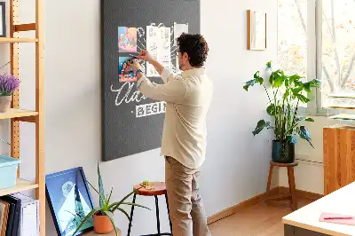 Cork pin board Retro-style poster