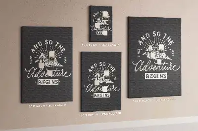 Retro style cork pin board poster