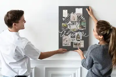 Cork pin board Retro-style poster