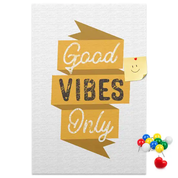 Motivational Cork Note Board