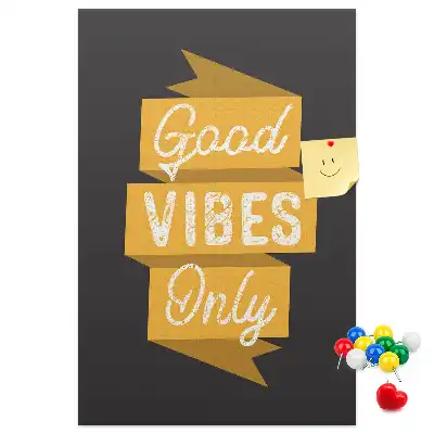 Wall cork memo board Inspiring quote