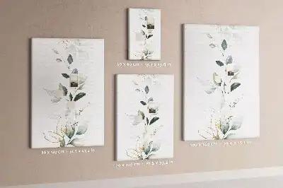 Cork pin board with plant shoot and leaves design