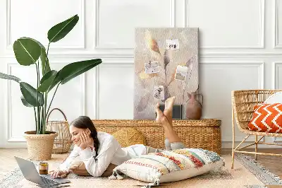 Watercolor Plant Cork Wall Memo Board