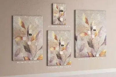 Watercolor Plant Cork Wall Memo Board
