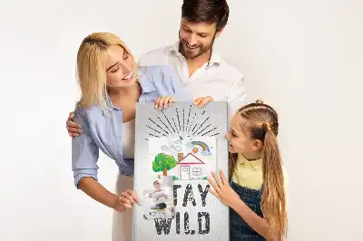 Cork pin board Stay Wild Mountain Theme