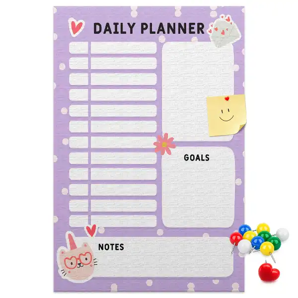 Cork Daily Organization Note Board