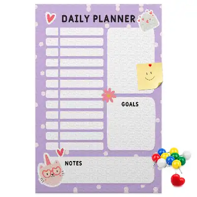 Cork Daily Organization Note Board
