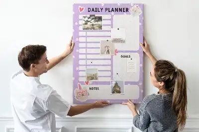 Cork Daily Organization Note Board
