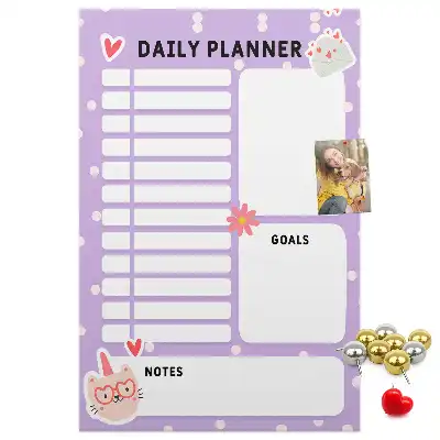 Cork Daily Organization Note Board