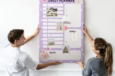 Cork Daily Organization Note Board
