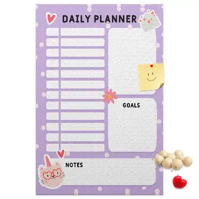 Cork Daily Organization Note Board
