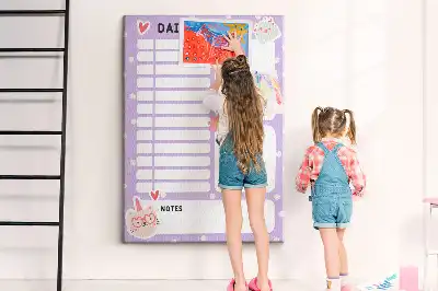 Cork Daily Organization Note Board