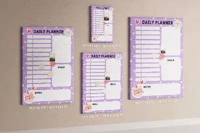 Cork Daily Organization Note Board