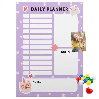 Cork Daily Organization Note Board
