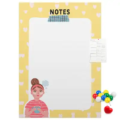 Cork pin board Note panel