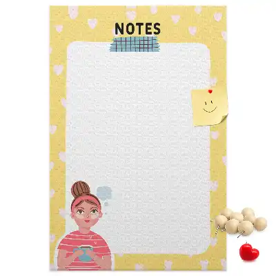 Cork pin board Note panel