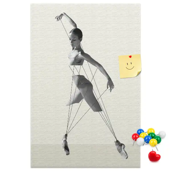 Ballerina Cork Note Board