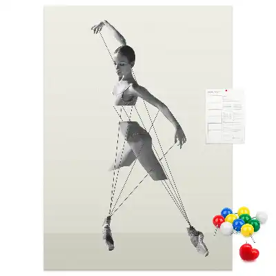 Ballerina Cork Note Board