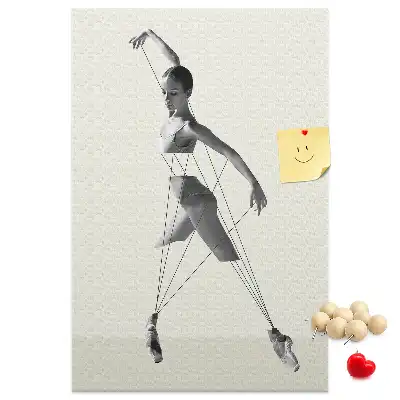 Ballerina Cork Note Board