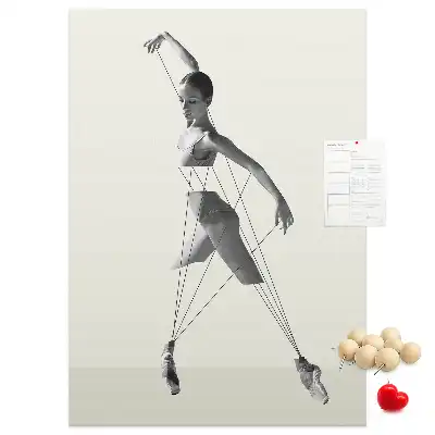 Ballerina Cork Note Board