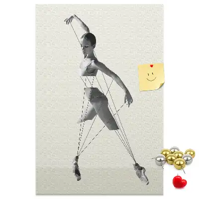 Ballerina Cork Note Board