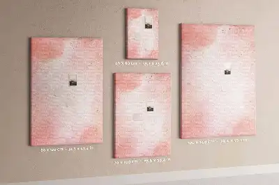 Pink marble wall cork memo board