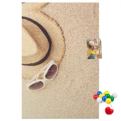 Cork Note Board for Holiday Souvenirs
