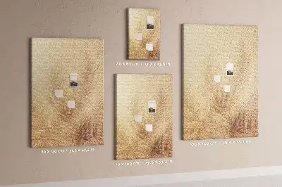 Wall cork memo board with exotic palm tree vacation design
