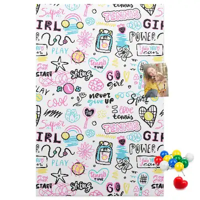 Cork pin board Children's theme