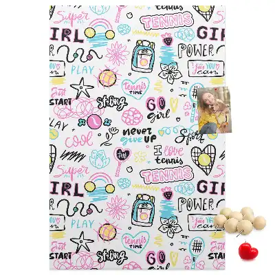 Cork pin board Children's theme