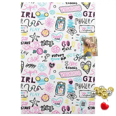 Children's cork pin board