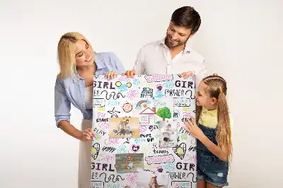 Children's cork pin board
