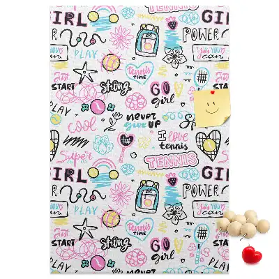 Cork pin board Children's theme