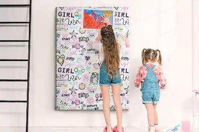 Children's cork pin board