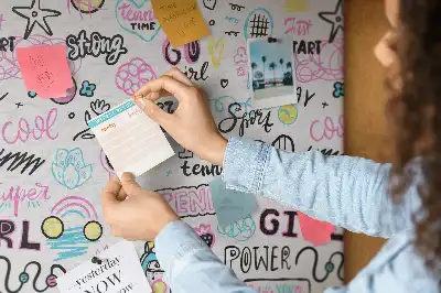 Cork pin board Children's theme