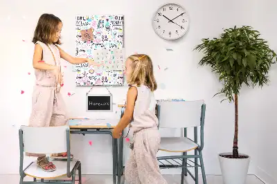 Cork pin board Children's theme