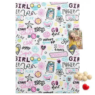Cork pin board Children's theme