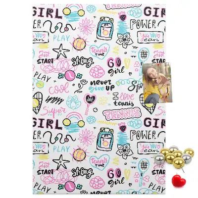 Cork pin board Children's theme