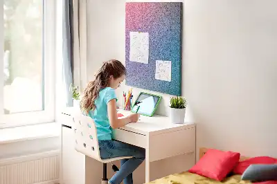 Abstract Gradient Cork Note Board
