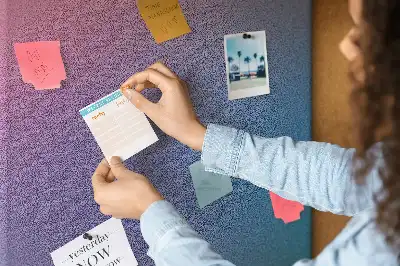 Abstract Gradient Cork Note Board